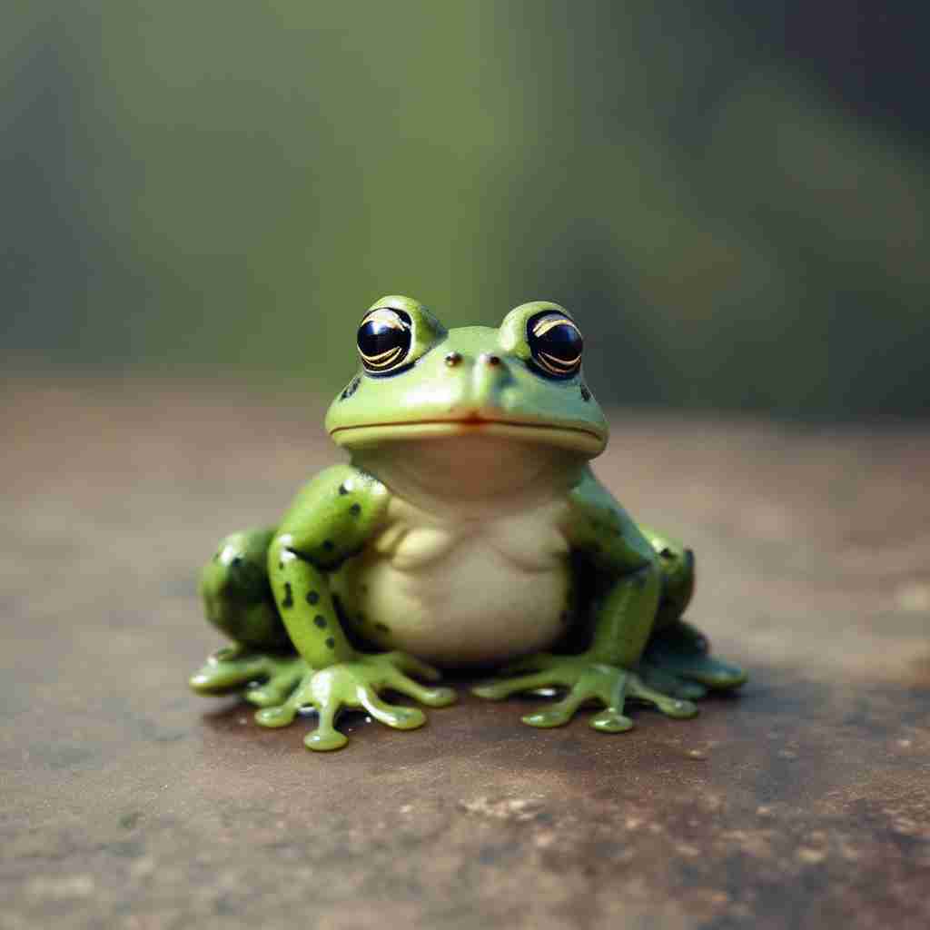 Frog with bow 4